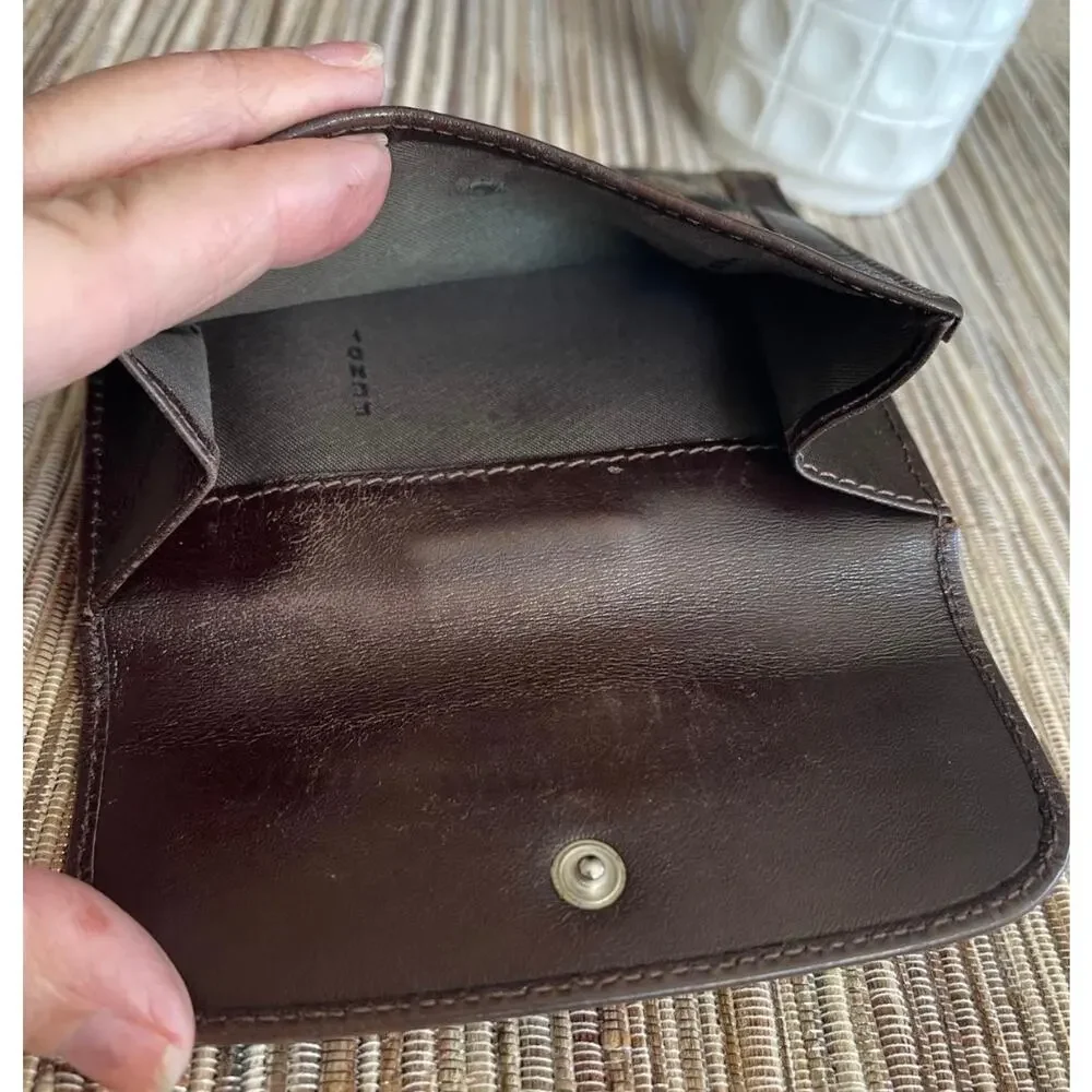 Fendi Zucca Print brown bifold wallet